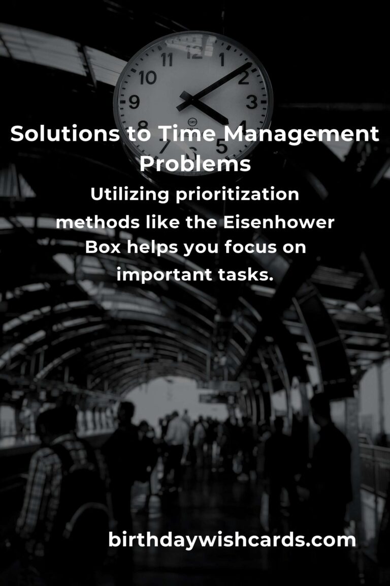 Effective Solutions for Common Time Management Problems