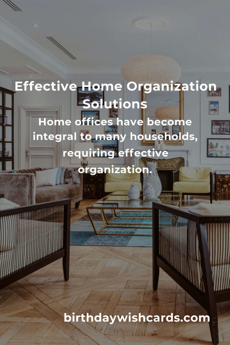 Effective Solutions to Common Home Organization Problems