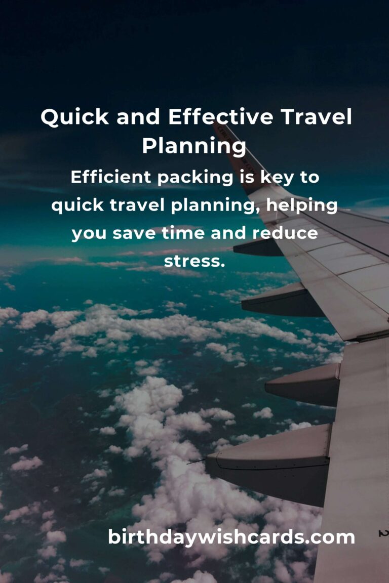 Effective Strategies for Quick Travel Planning