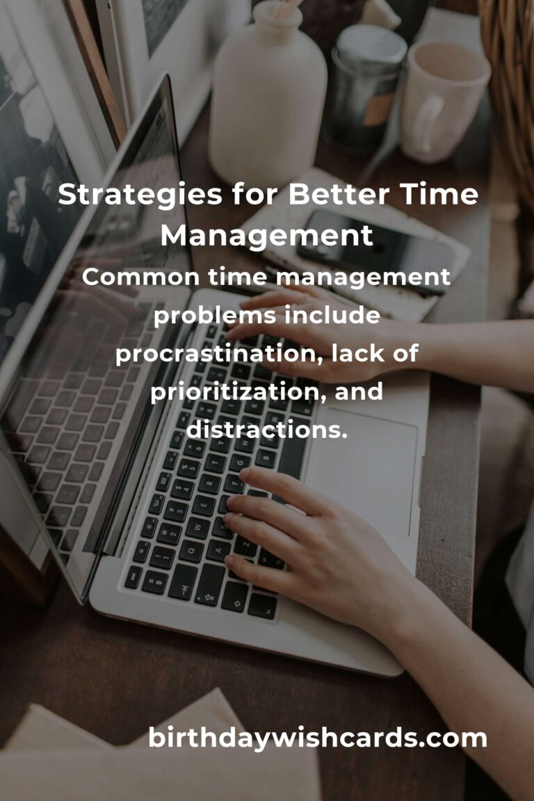 Effective Strategies for Solving Common Time Management Problems