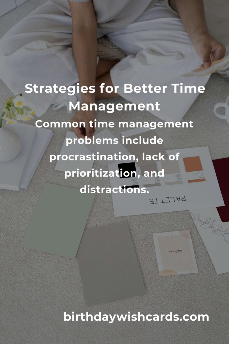 Effective Strategies for Solving Common Time Management Problems
