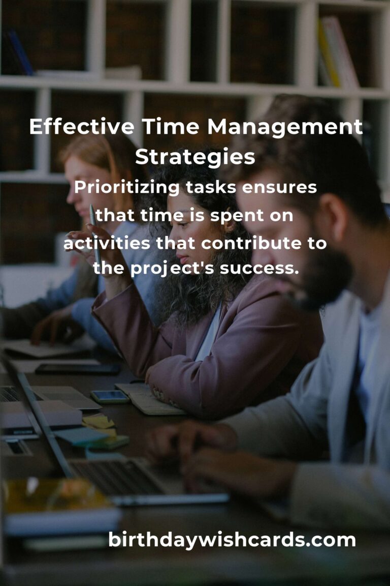 Effective Strategies for Time Management in Projects