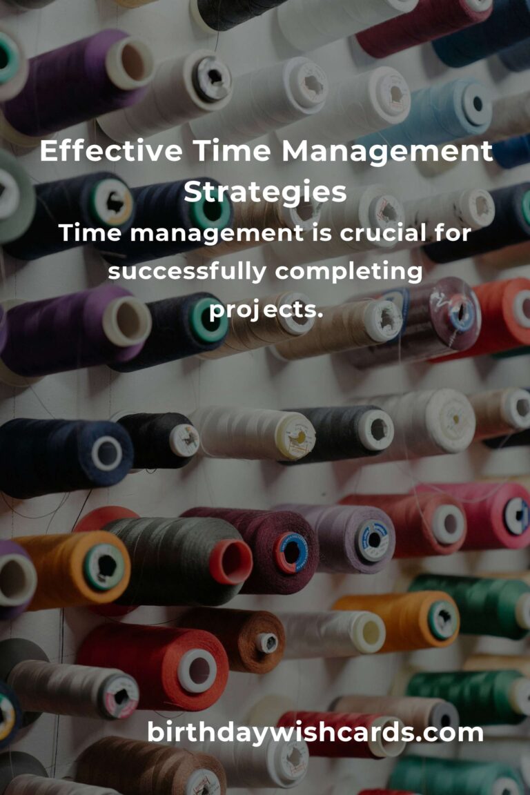 Effective Strategies for Time Management in Projects
