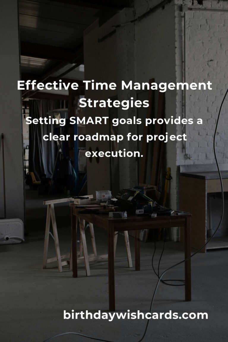 Effective Strategies for Time Management in Projects