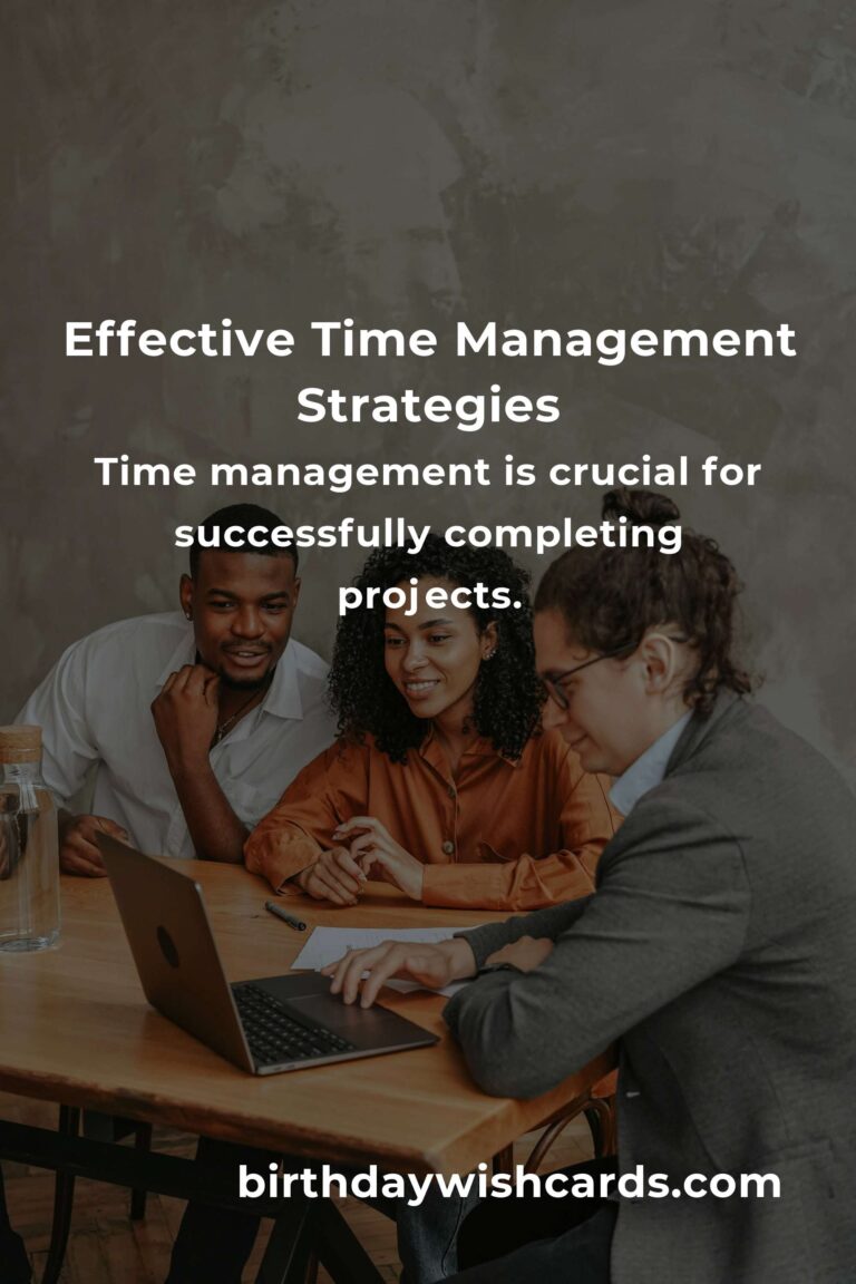 Effective Strategies for Time Management in Projects