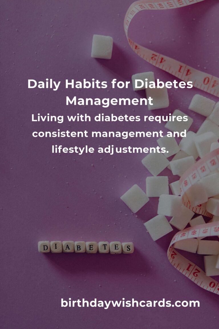 Essential Daily Habits for Effective Diabetes Management in Madrid