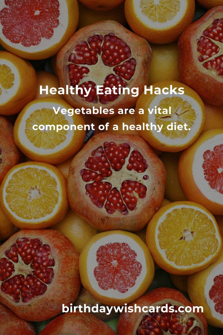 Essential Healthy Eating Hacks: Simple Tips for a Balanced Diet