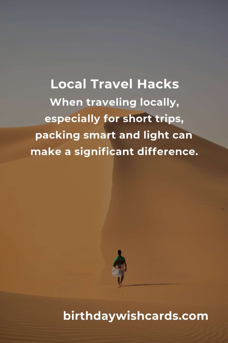 Essential Local Travel Fundamentals Hacks for a Seamless Journey