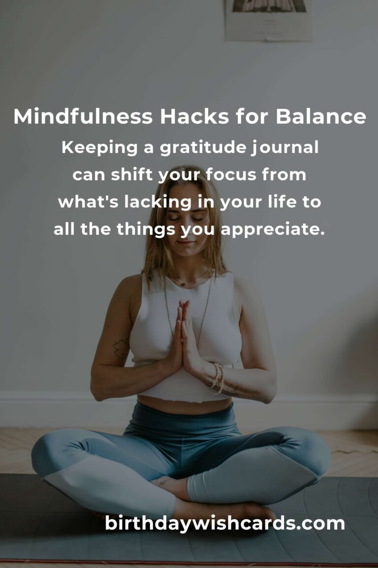 Essential Mindfulness Blueprints: Hacks for a Balanced Life
