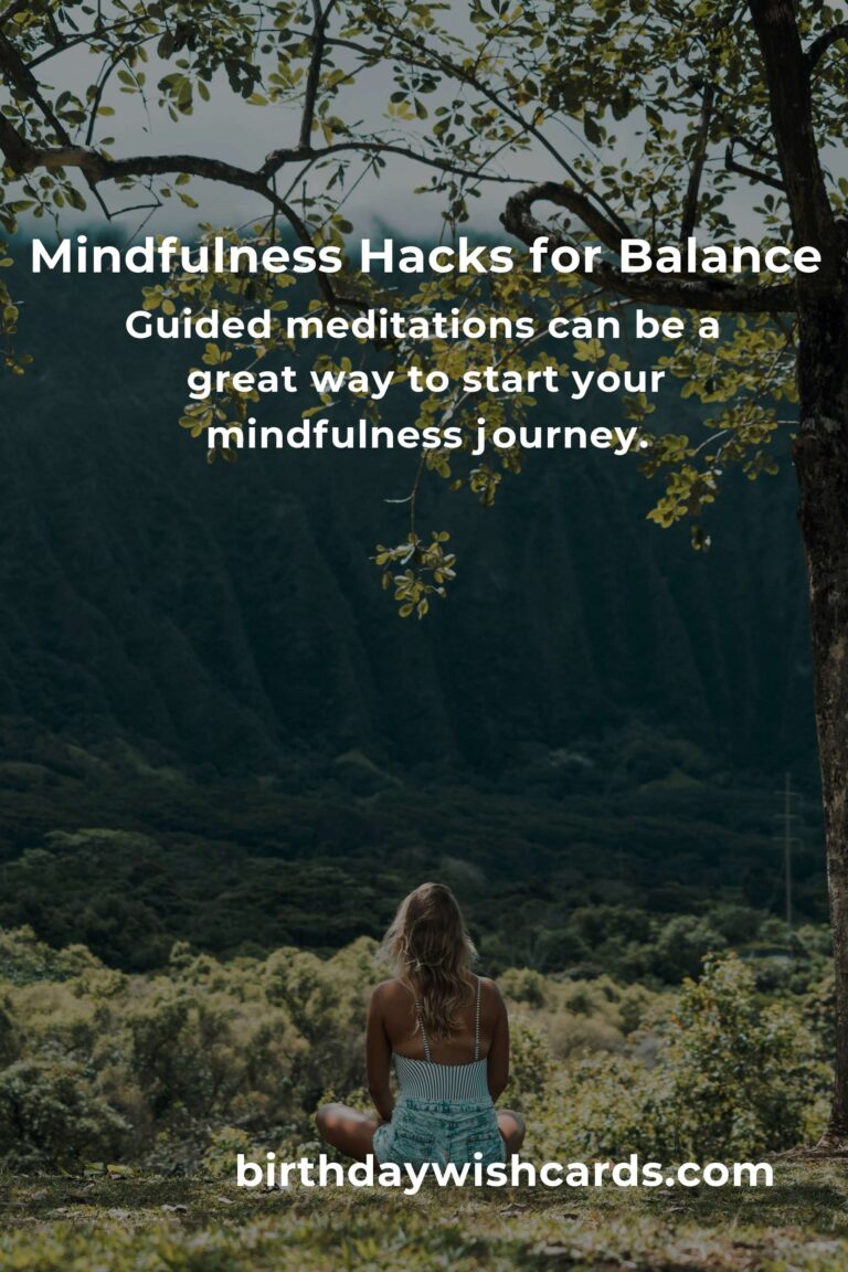 Essential Mindfulness Blueprints: Hacks for a Balanced Life
