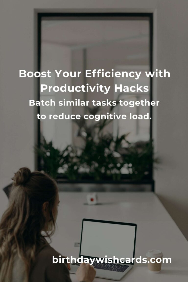 Essential Productivity Hacks to Boost Your Efficiency