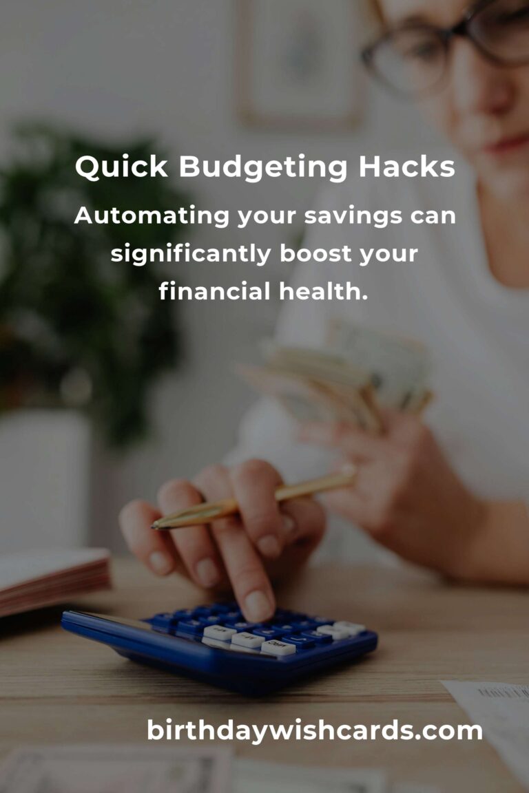 Essential Quick Budgeting Hacks for Financial Success