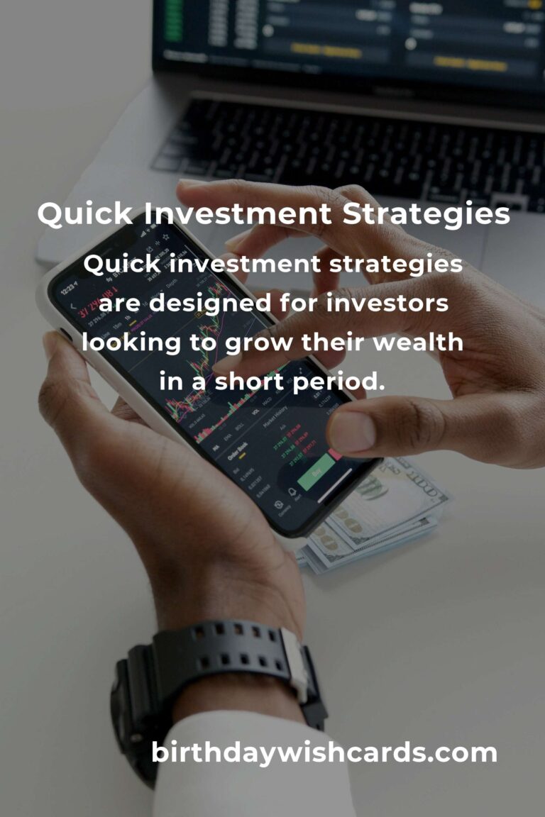Essential Quick Investment Strategies Hacks for Financial Success