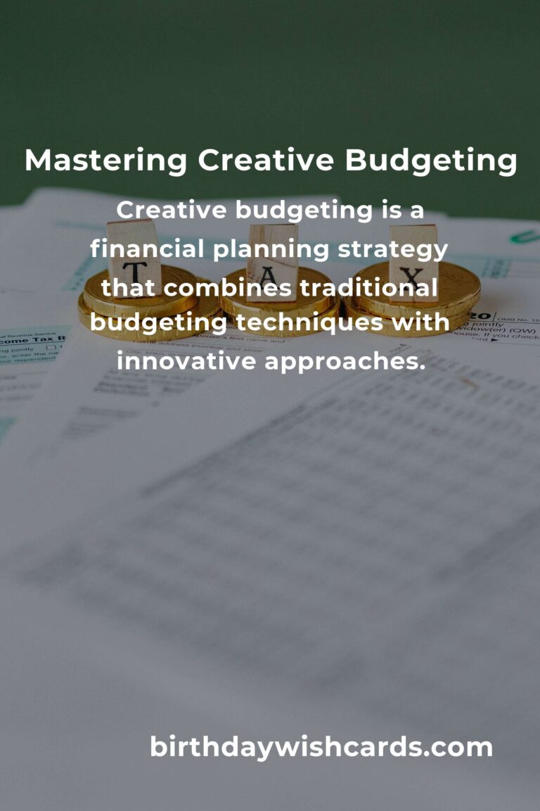 Everything You Need to Know About Creative Budgeting