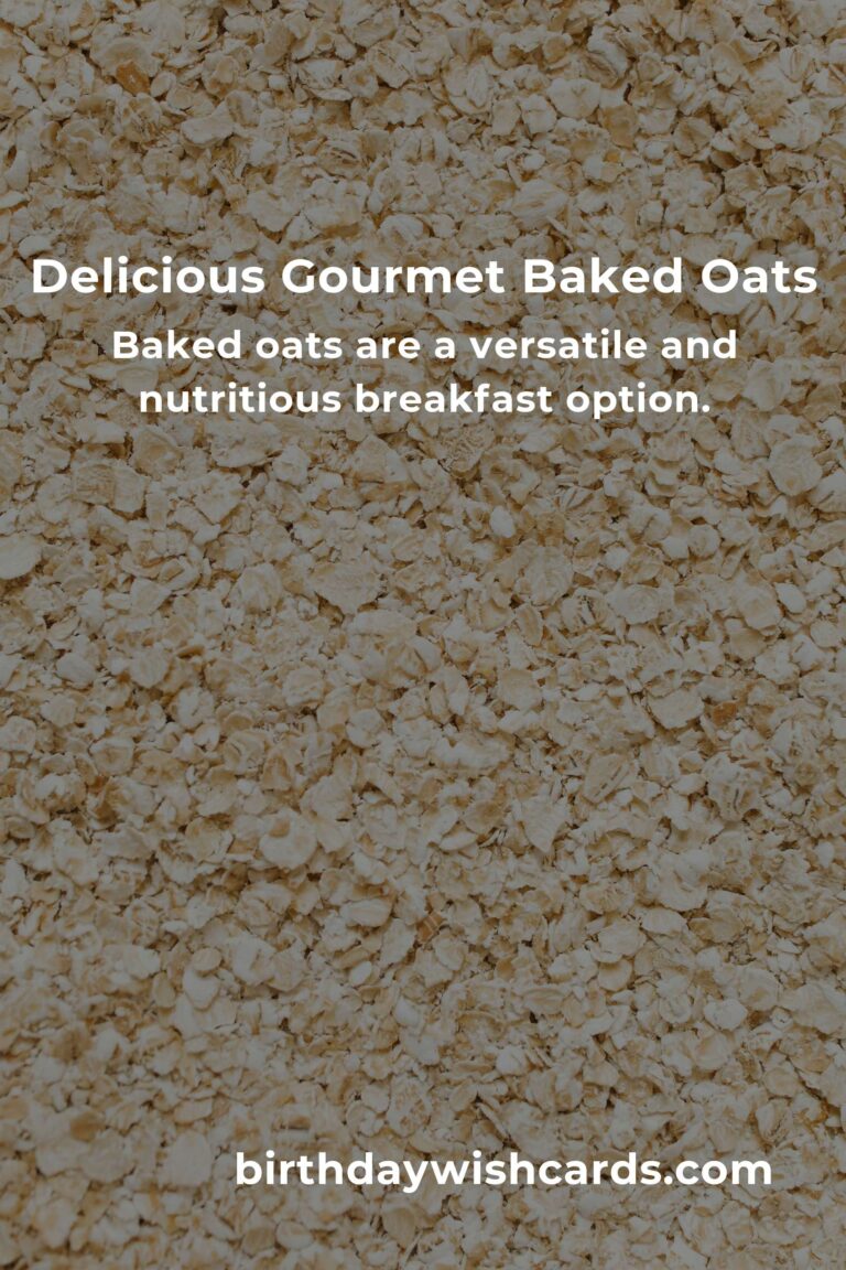 Gourmet 18-Ingredient Baked Oats Recipe for Breakfast Delight
