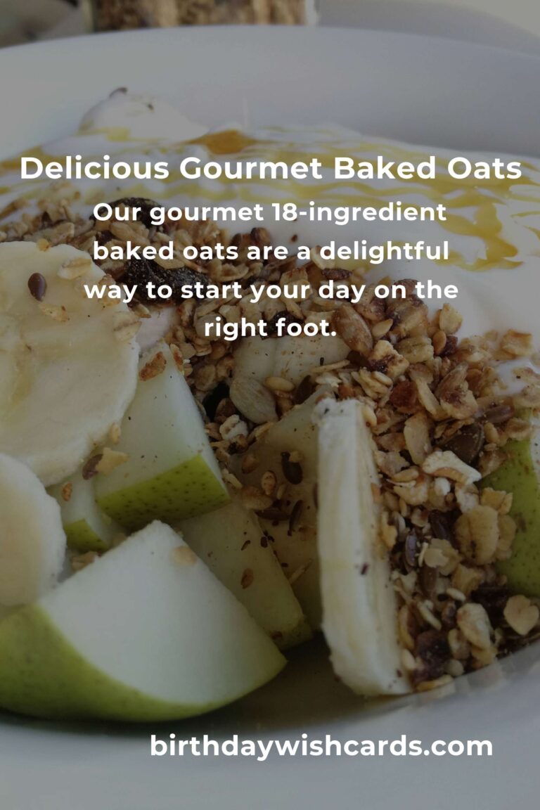 Gourmet 18-Ingredient Baked Oats Recipe for Breakfast Delight