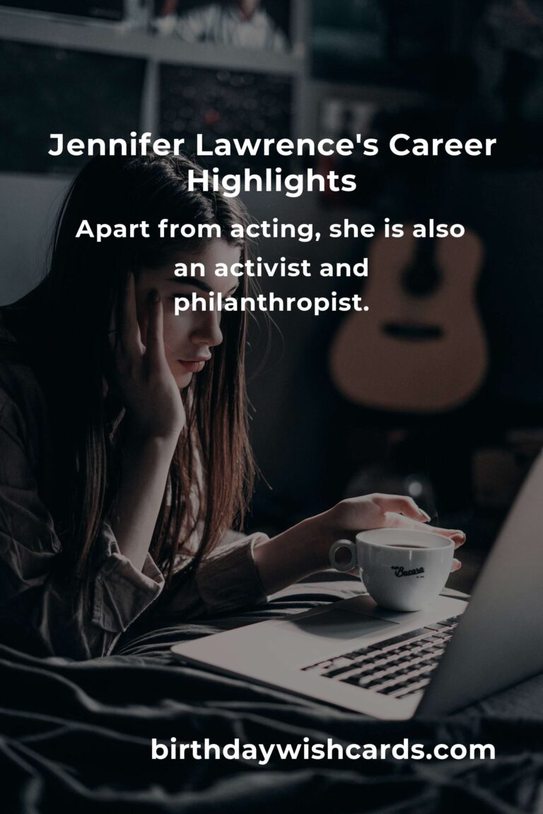 Happy Birthday Jennifer Lawrence: Celebrating Her Career Highlights and Achievements
