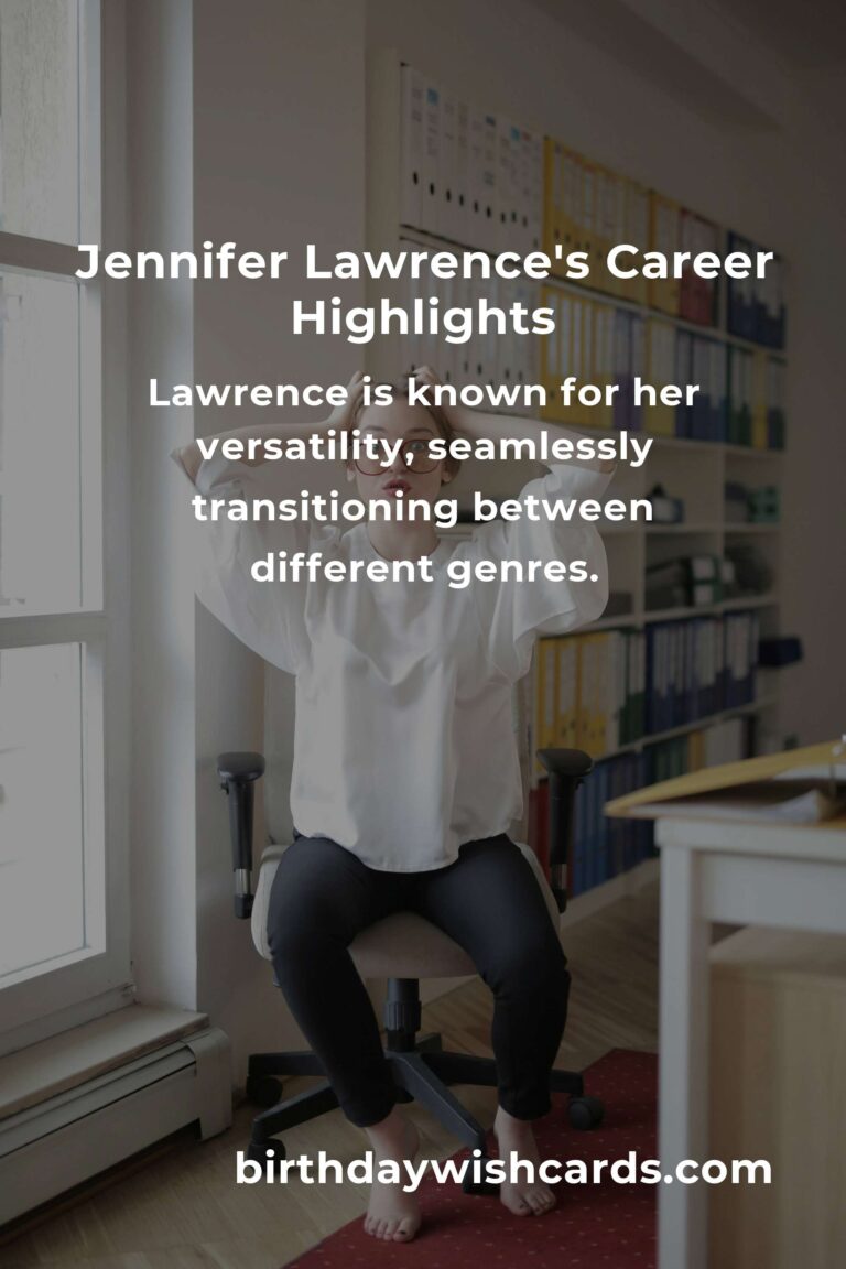 Happy Birthday Jennifer Lawrence: Celebrating Her Career Highlights and Achievements