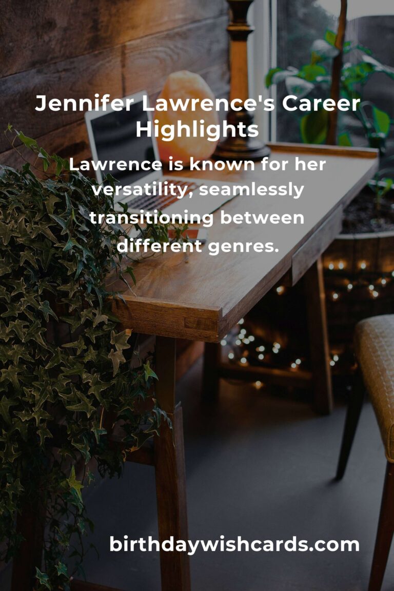 Happy Birthday Jennifer Lawrence: Celebrating Her Career Highlights and Achievements