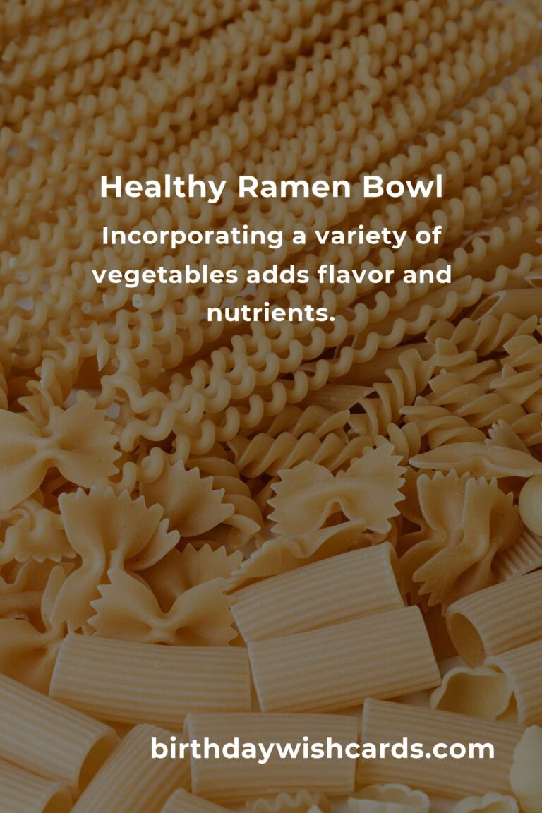 Healthy Twist on the Classic Ramen Bowl: A Nutritious Delight