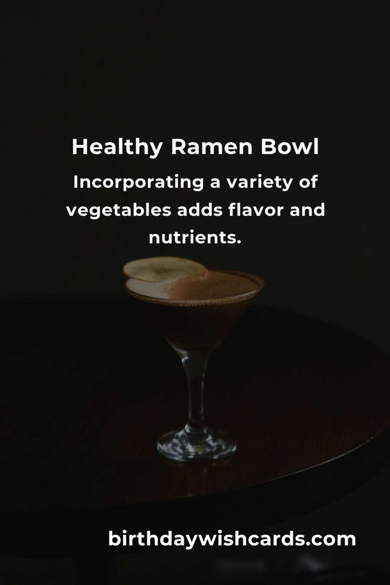 Healthy Twist on the Classic Ramen Bowl: A Nutritious Delight