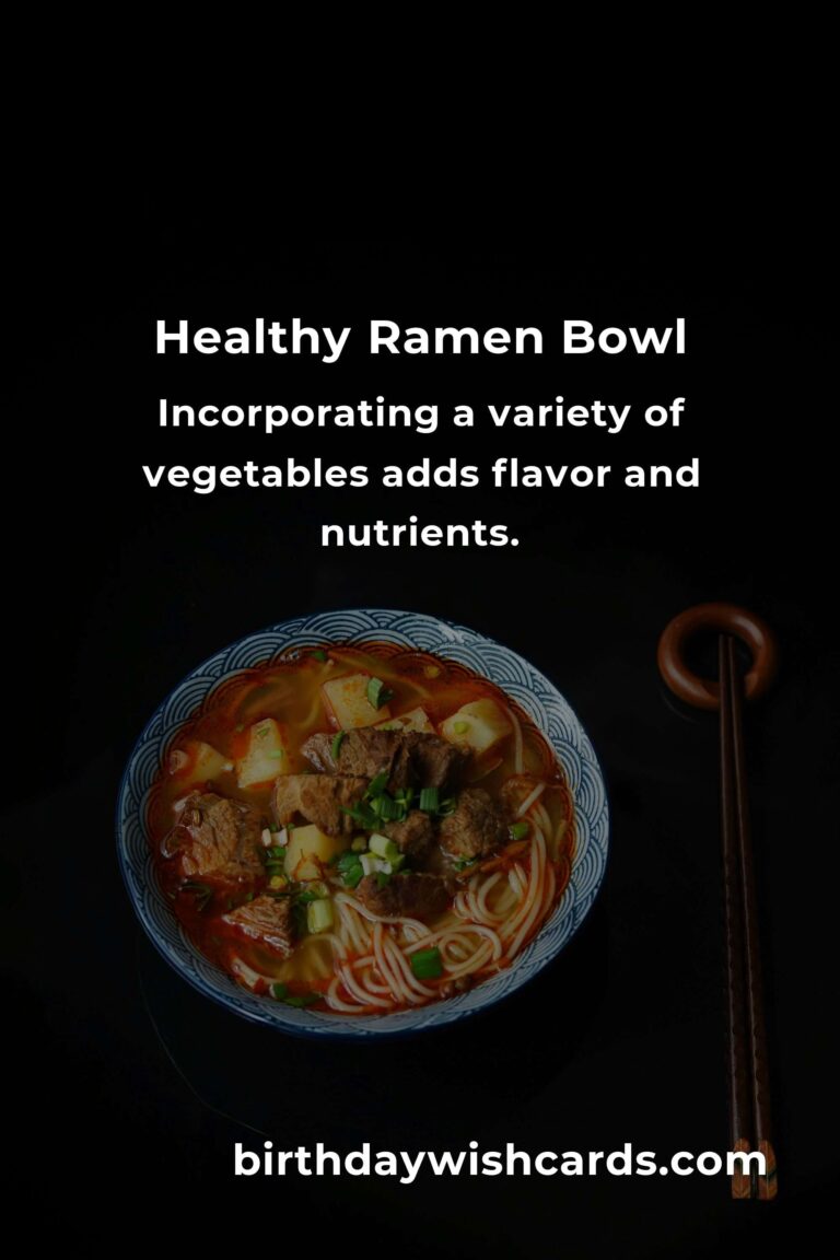 Healthy Twist on the Classic Ramen Bowl: A Nutritious Delight