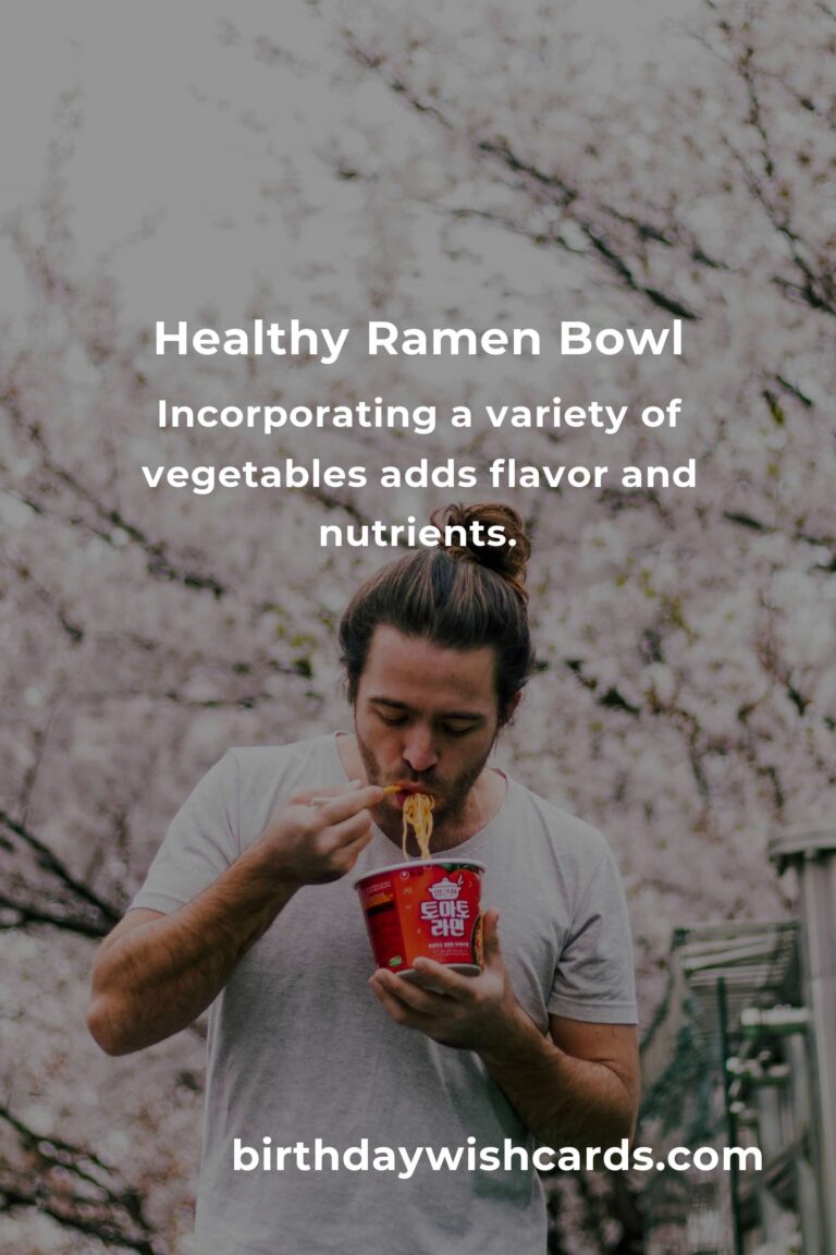 Healthy Twist on the Classic Ramen Bowl: A Nutritious Delight