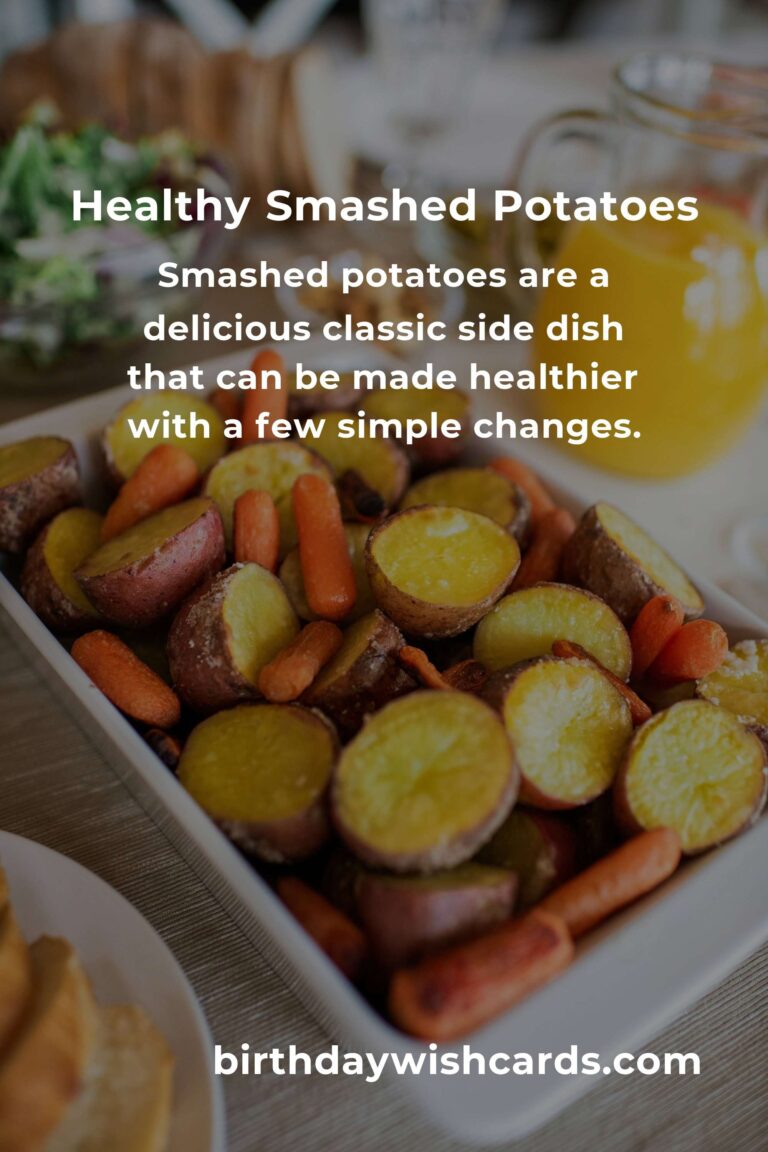 Healthy Twist on the Classic Smashed Potatoes