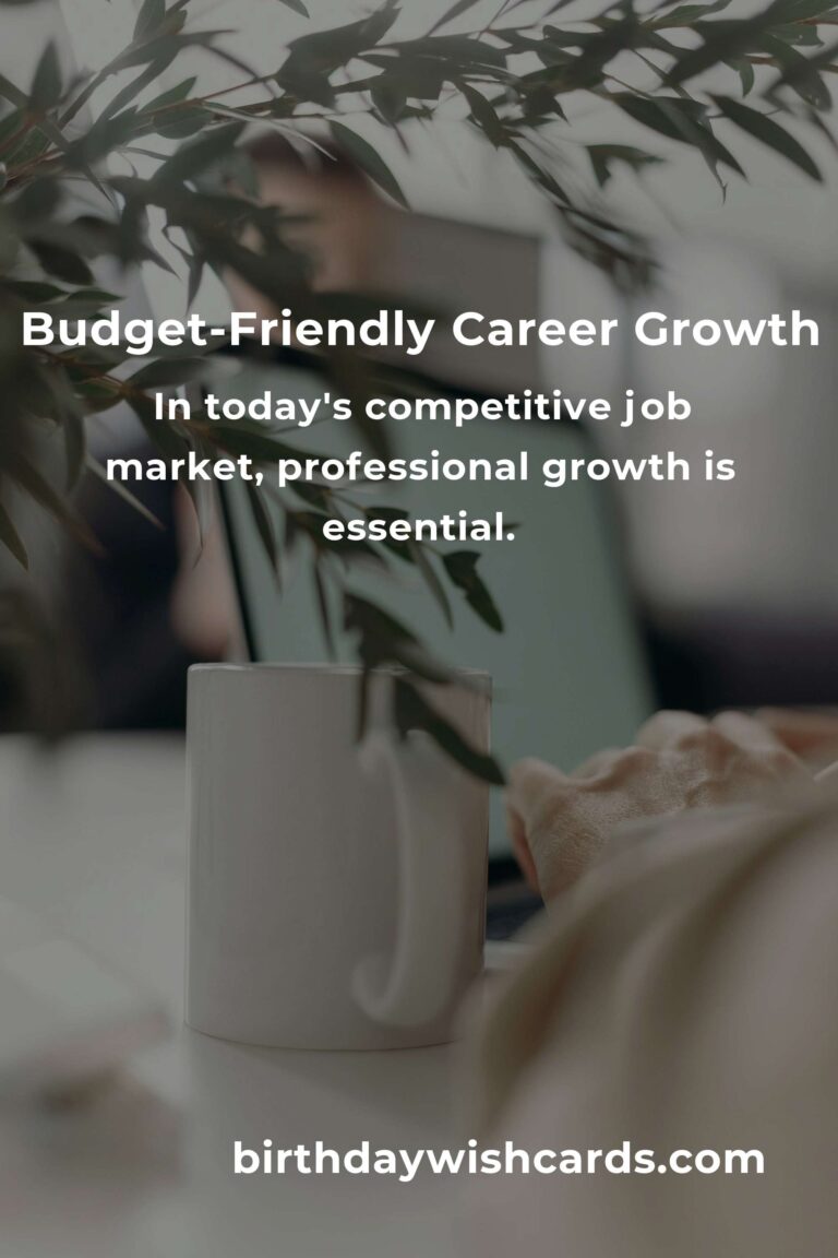 How to Achieve Budget-Friendly Career Development