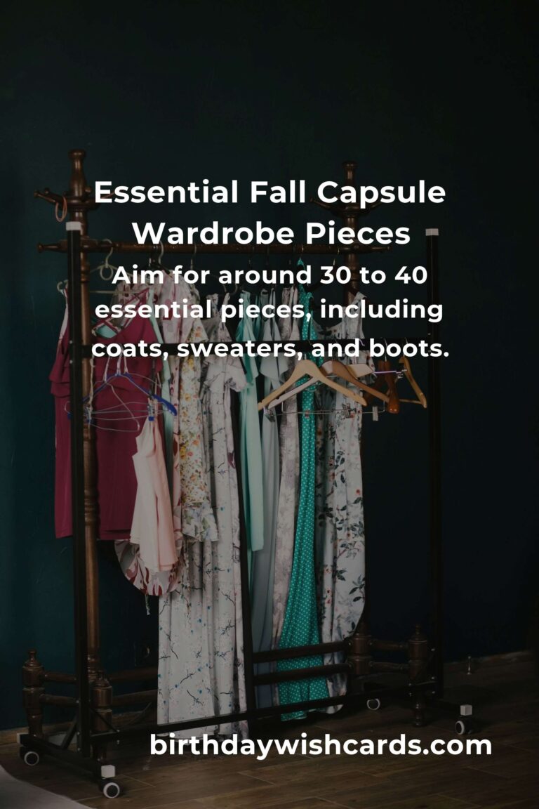 How to Build a Capsule Wardrobe for Fall: The Ultimate Guide to Effortless Autumn Style