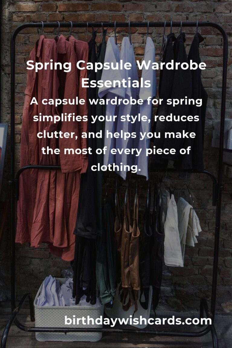 How to Build a Capsule Wardrobe for Spring: A Complete Guide