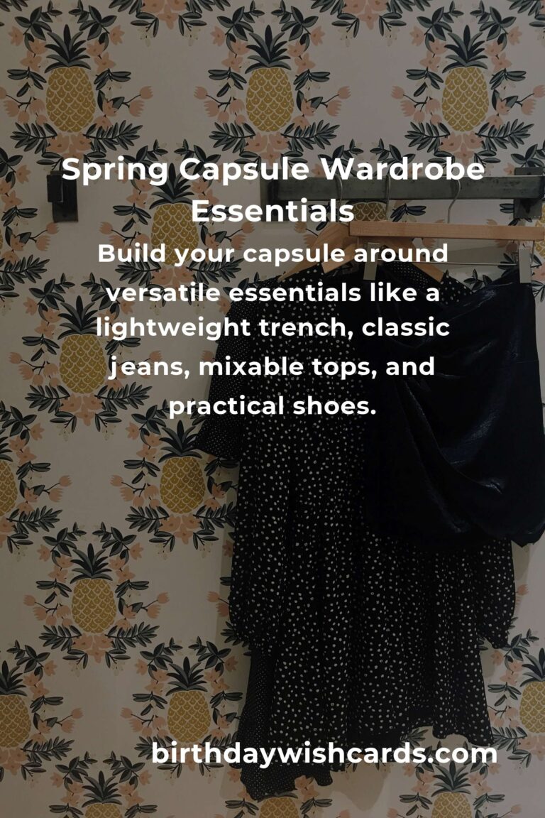 How to Build a Capsule Wardrobe for Spring: A Complete Guide