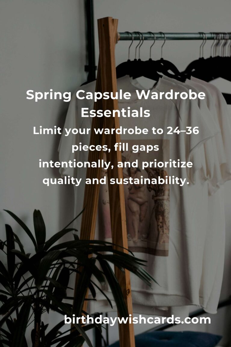 How to Build a Capsule Wardrobe for Spring: A Complete Guide