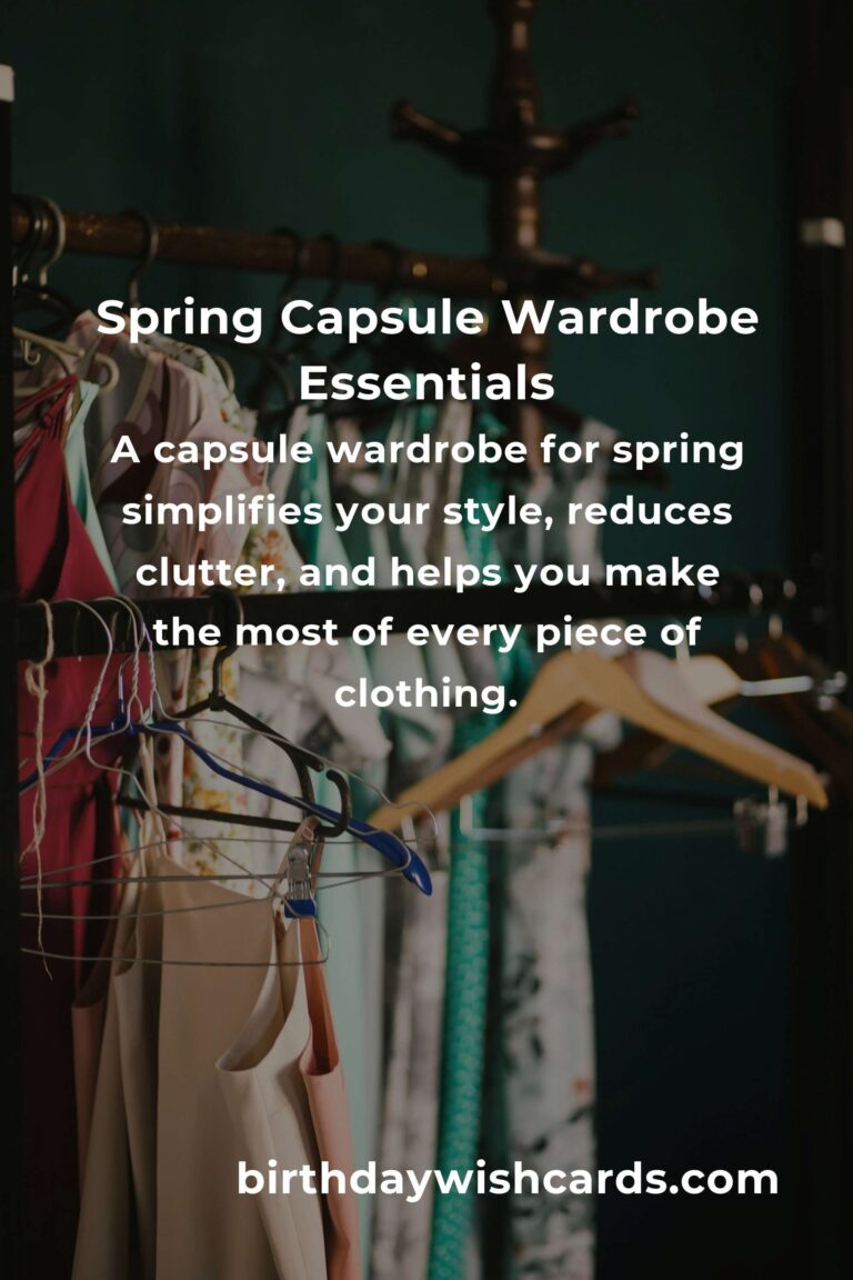 How to Build a Capsule Wardrobe for Spring: A Complete Guide