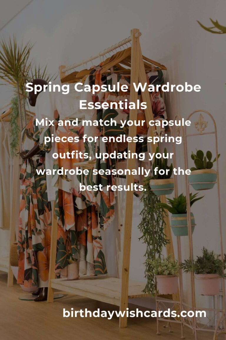 How to Build a Capsule Wardrobe for Spring: A Complete Guide