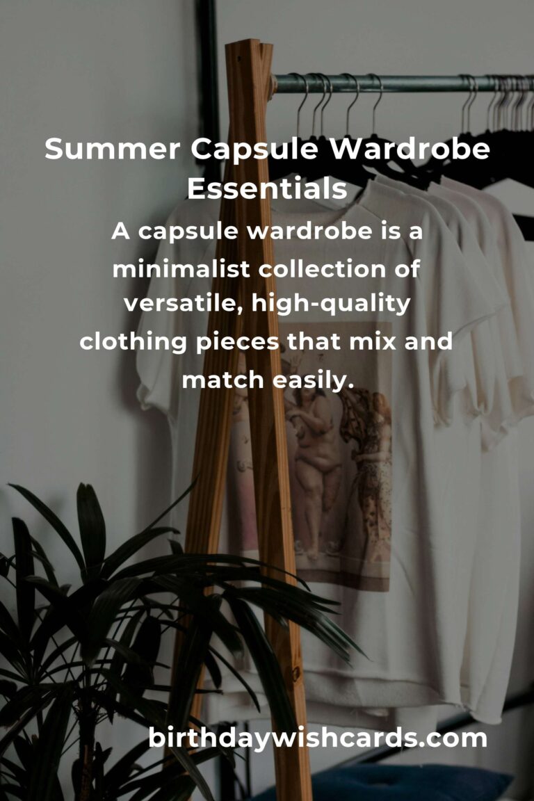 How to Build a Capsule Wardrobe for Summer: A Complete Guide