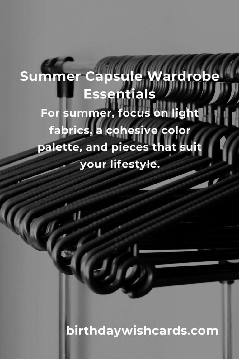 How to Build a Capsule Wardrobe for Summer: A Complete Guide