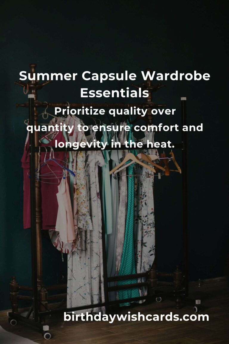 How to Build a Capsule Wardrobe for Summer: A Complete Guide