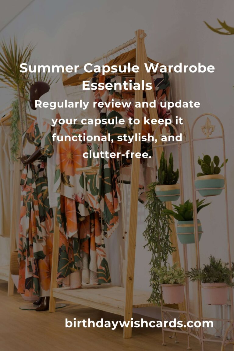 How to Build a Capsule Wardrobe for Summer: A Complete Guide