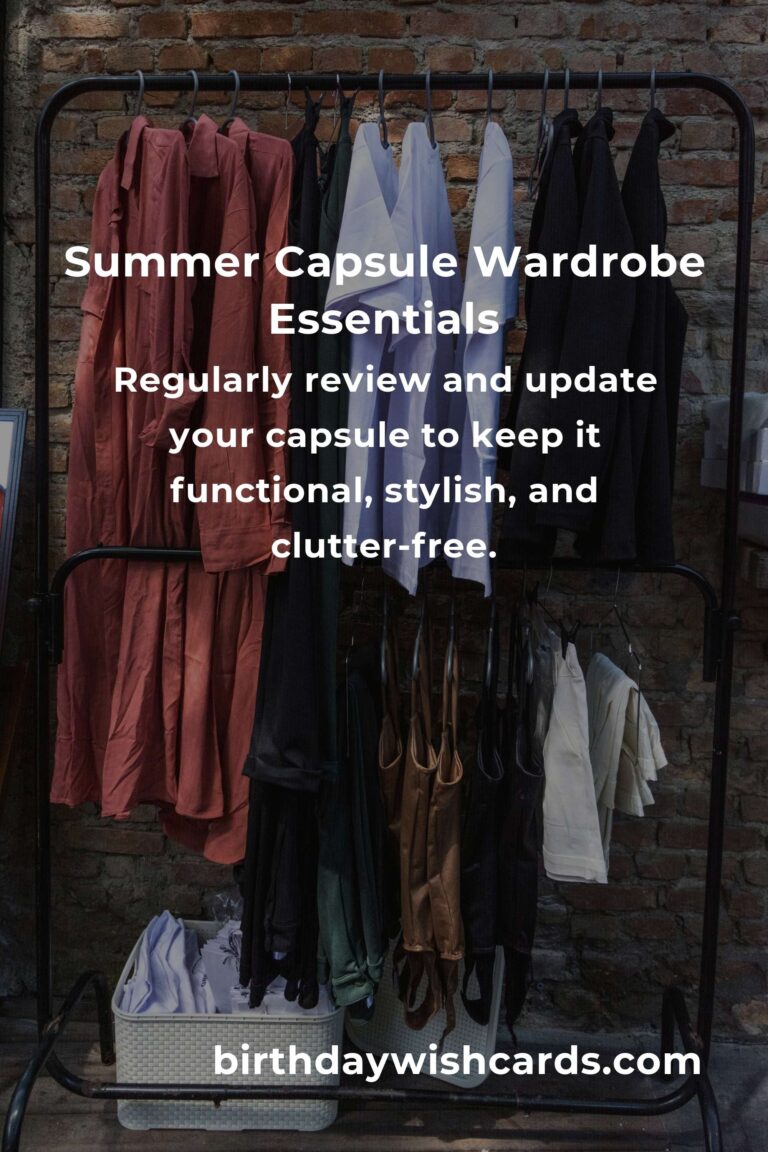 How to Build a Capsule Wardrobe for Summer: A Complete Guide