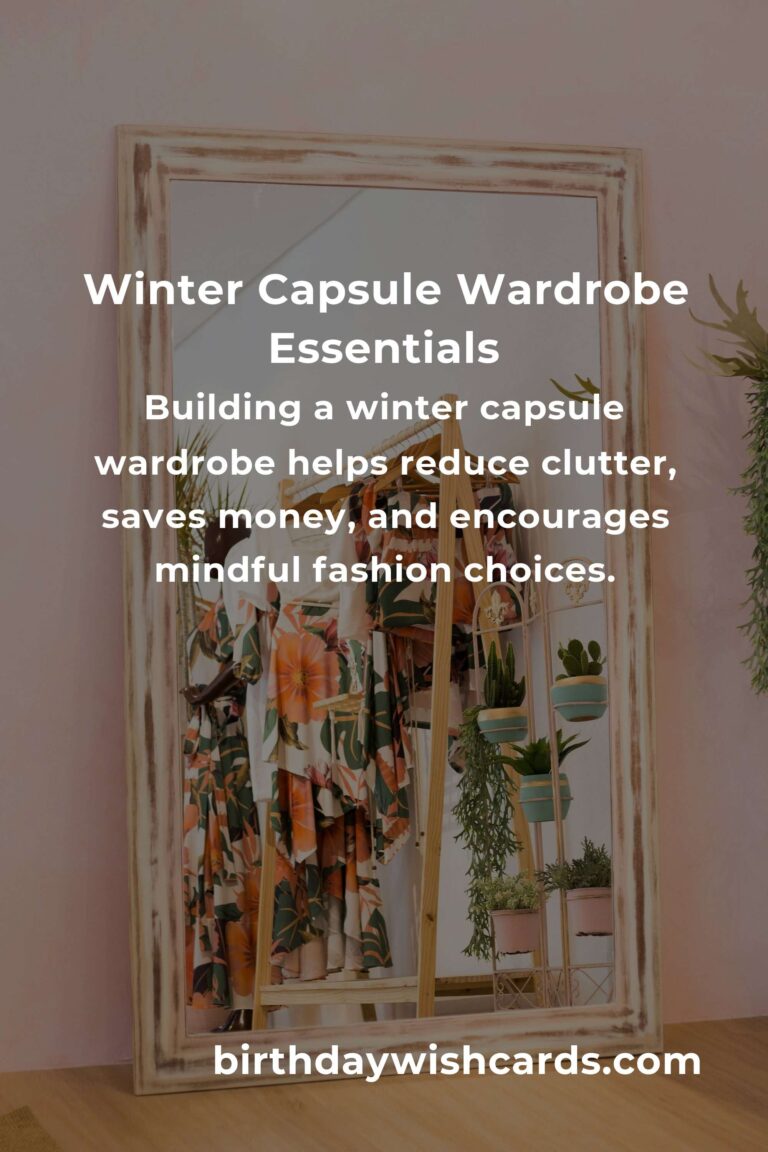 How to Build a Capsule Wardrobe for Winter: A Complete Guide to Effortless Style