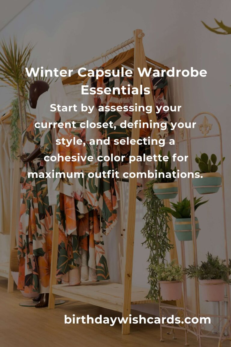 How to Build a Capsule Wardrobe for Winter: A Complete Guide to Effortless Style