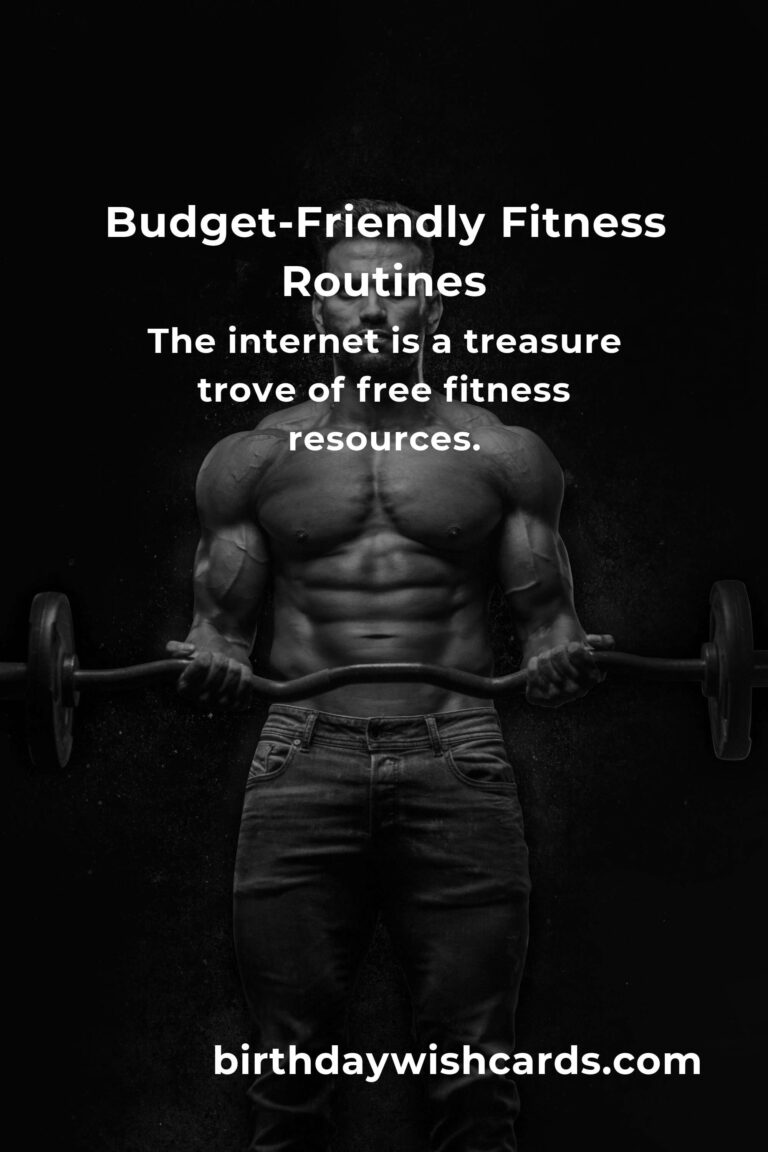How to Create Budget-Friendly Fitness Routines for a Healthier Lifestyle