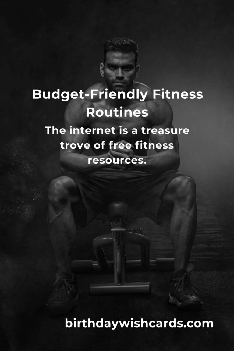 How to Create Budget-Friendly Fitness Routines for a Healthier Lifestyle