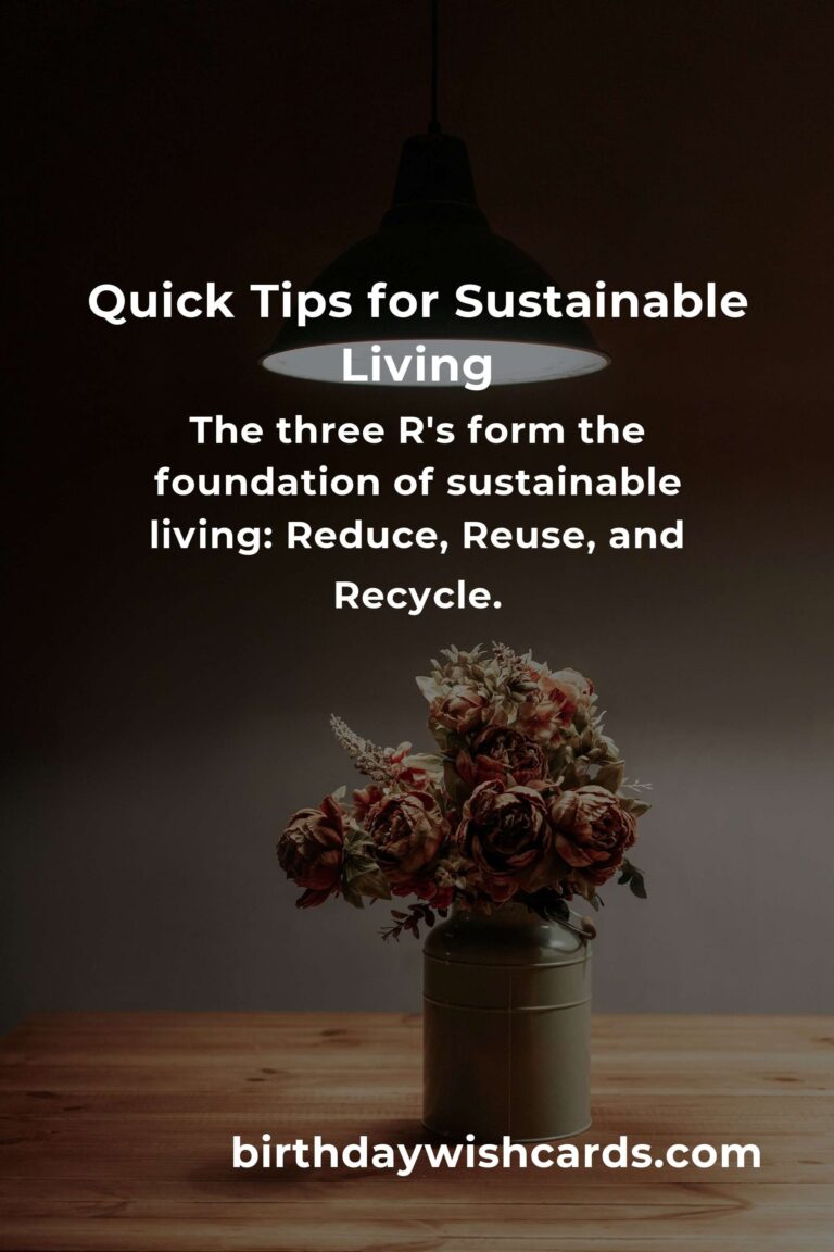 How to Embrace Quick Sustainable Living Practices
