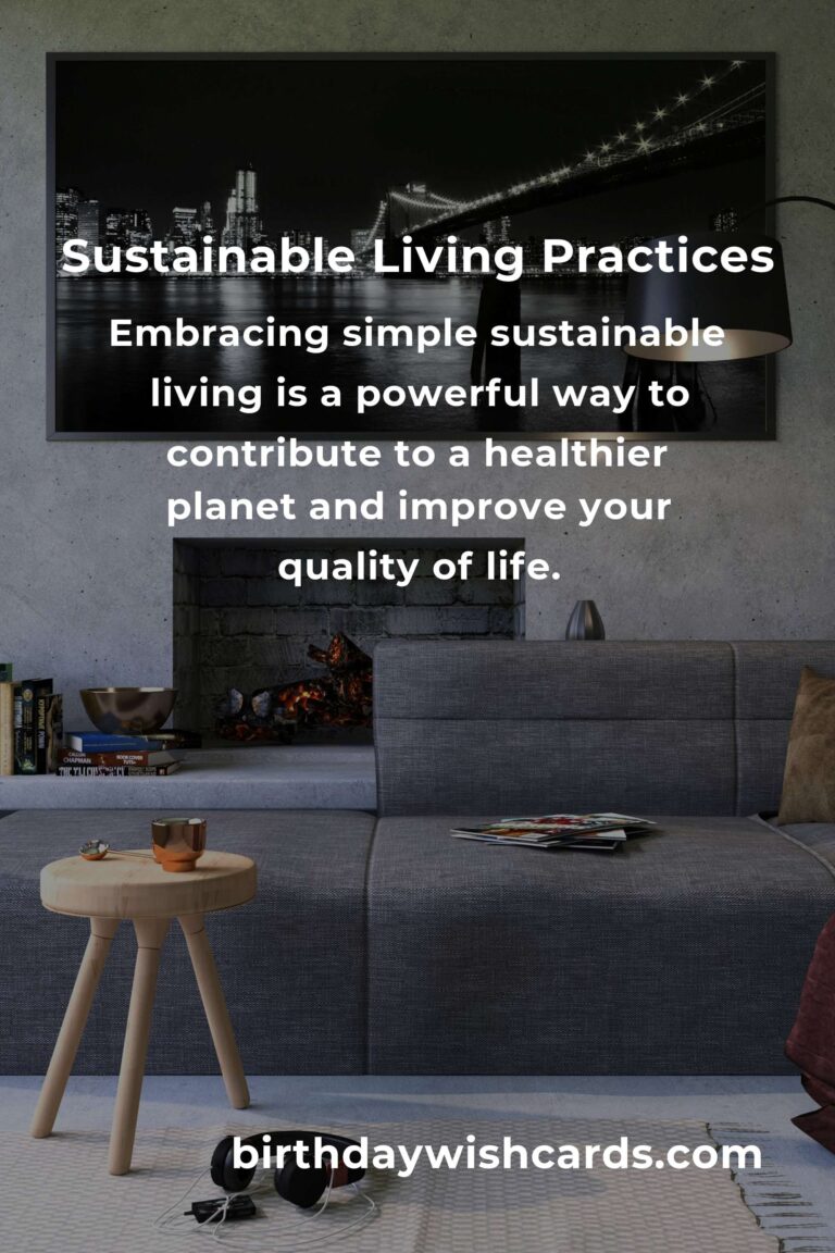 How to Embrace Simple Sustainable Living for a Greener Future
