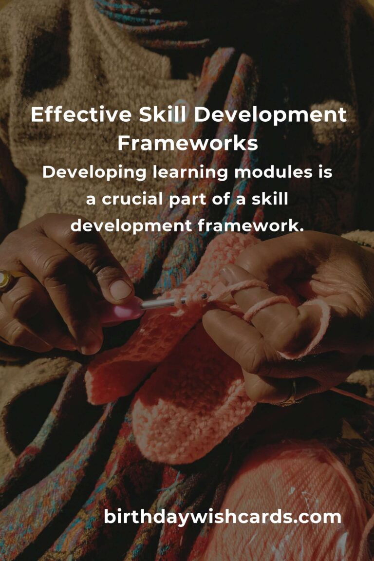 How to Implement Effective Skill Development Frameworks