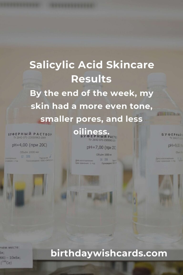 I Tried Salicylic Acid for 7 Days – Here's What Happened