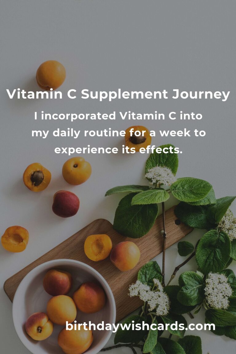 I Tried Vitamin C for 7 Days – Here's What Happened