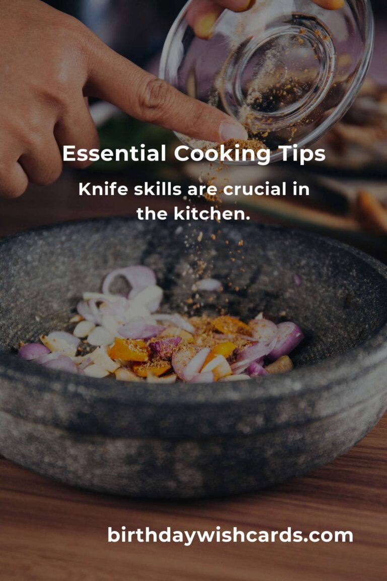Master the Kitchen: 8 Essential Tips for Cooking Basics Lessons